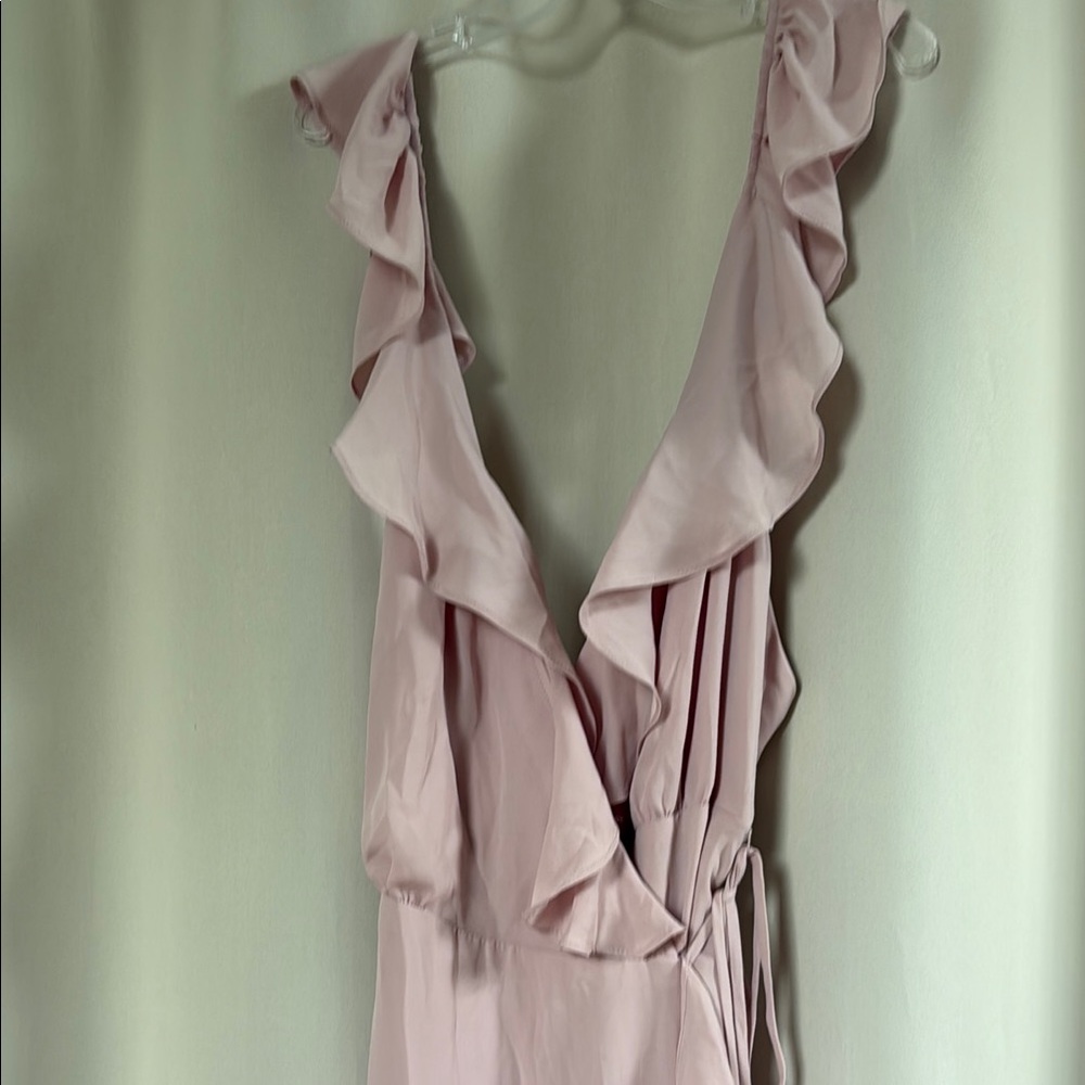 Wayf Pink Ruffle Maxi Dress - Picture 2 of 5